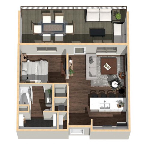 605 SF Studio Bedroom Apartment at Vue 178 in Omaha, NE