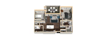 1,117 SF Two Bedroom Apartment Home at Vue 178 in Omaha, NE