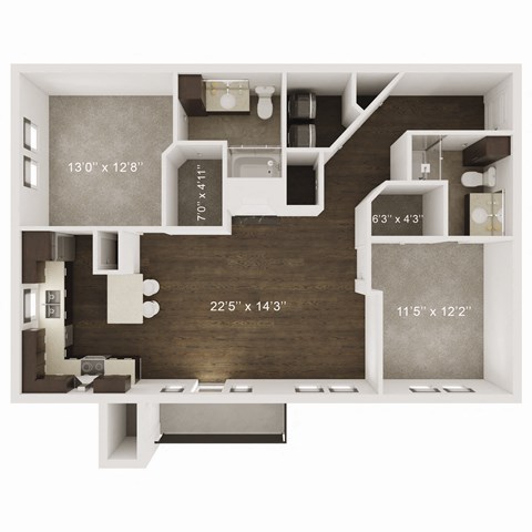 One and Two Bedroom Apartment Homes available at Whispering Hills located at 2510 N. 109th Plaza Omaha, NE 68164