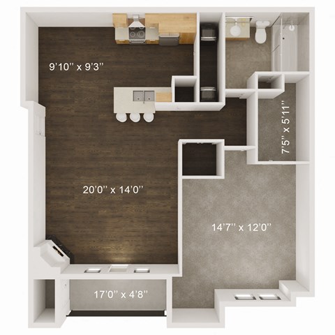 One and Two Bedroom Apartment Homes available at Whispering Hills located at