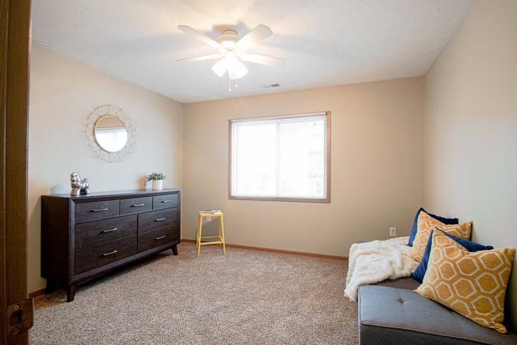 Two bedroom apartment homes with large closets at Flatwater Apartments in La Vista, NE