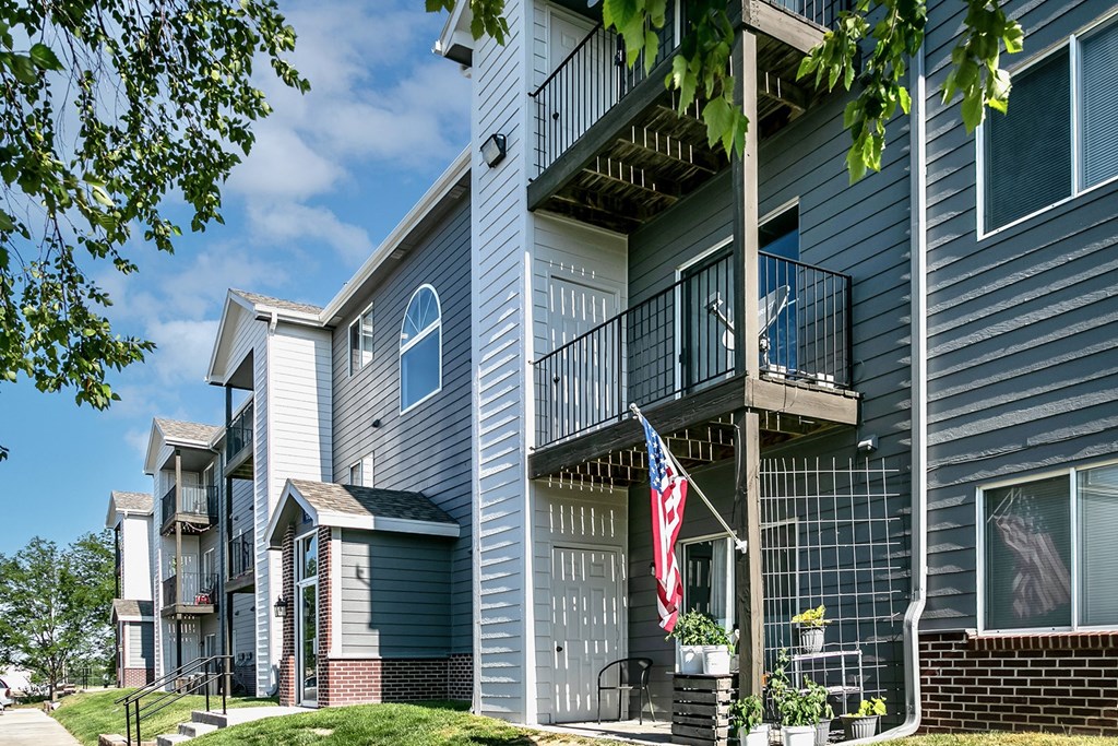 Property exterior at Flatwater Apartments in La Vista NE