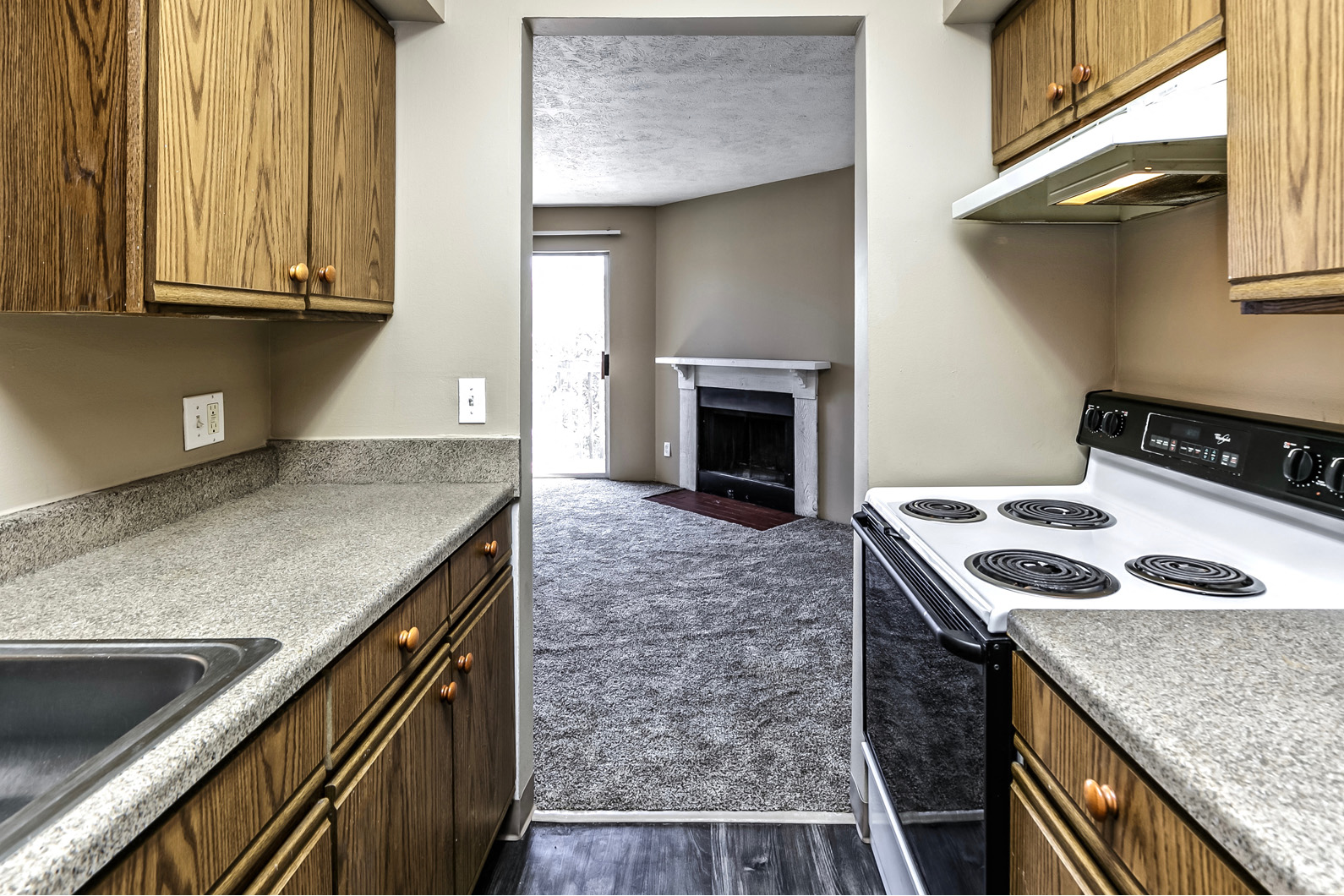 Spacious kitchen at Fox Valley Apartments in Omaha, NE