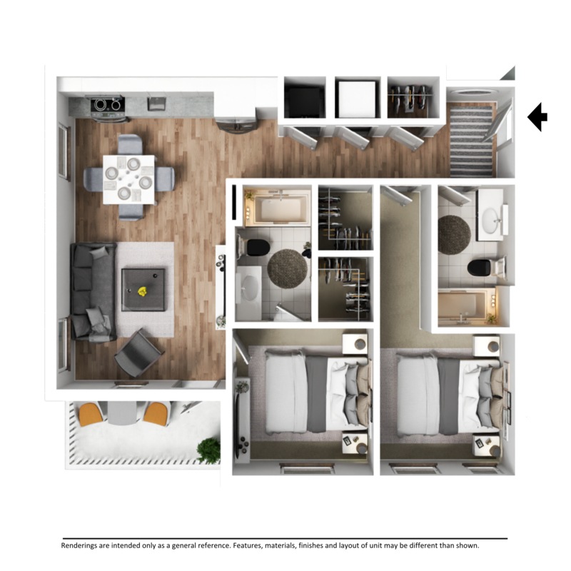 Luxury Apartment - Hargreaves floorplan