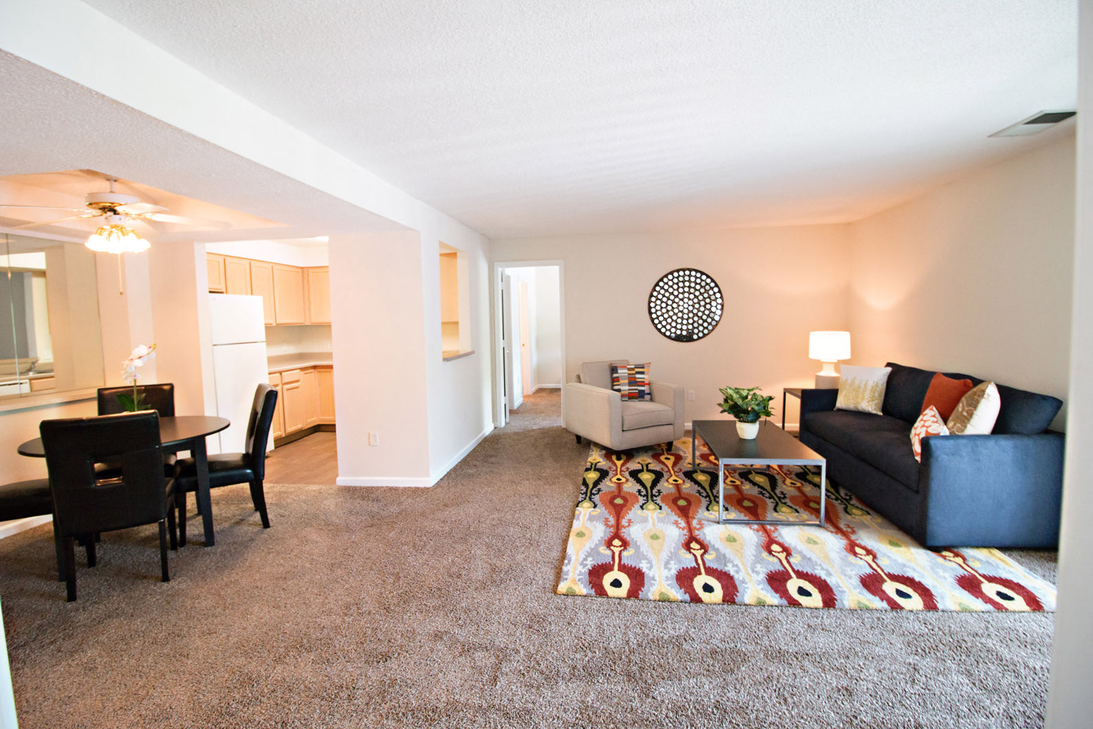 One, two and three bedroom apartment homes at CopperCreek Apartments in Council Bluffs, IA