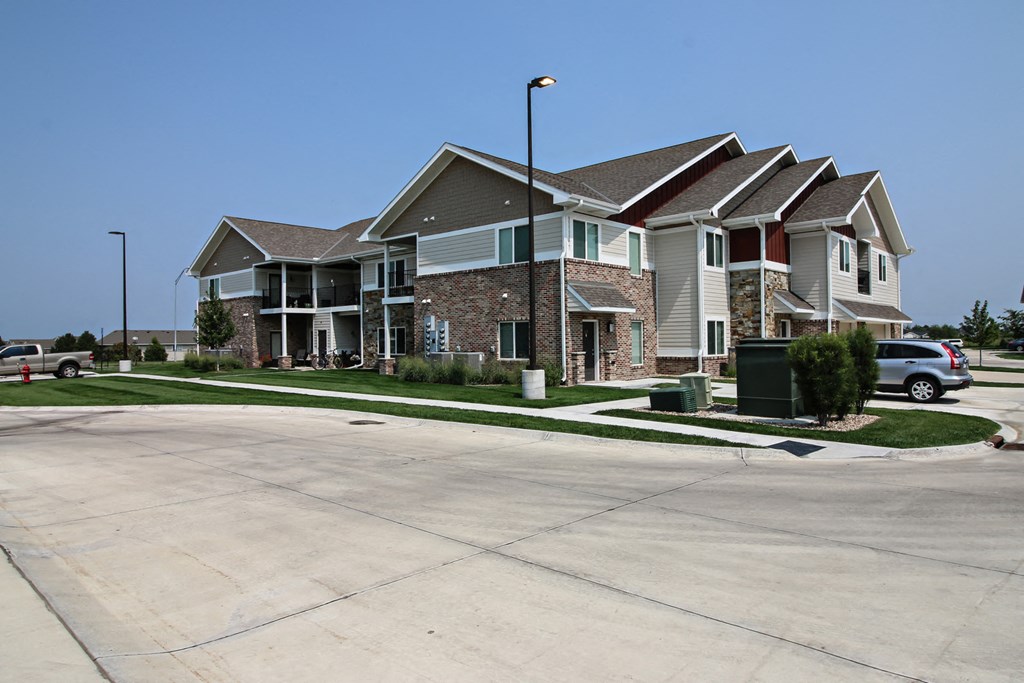 Building exterior at East Lake Flats In Lincoln, NE