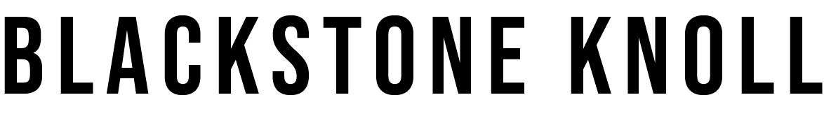 The image features the text "Blackstone Knoll" in large, bold letters.