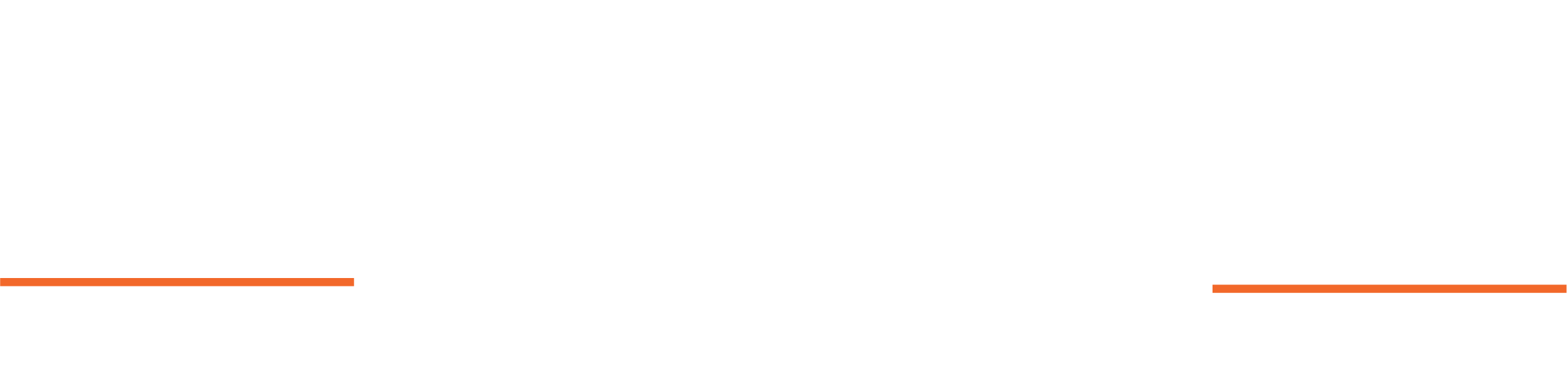 a green background with white text and an orange line
