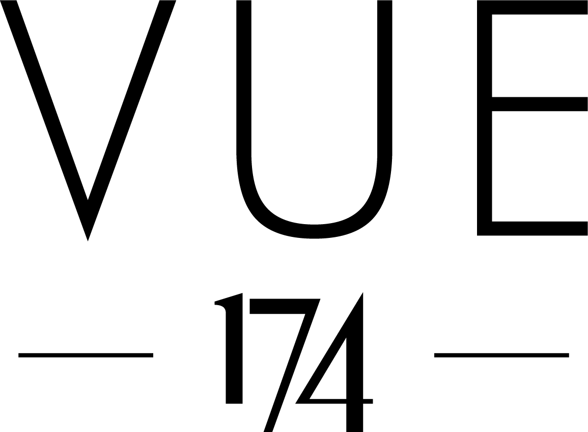 A graphic with the text "VUE" and the number "174" is displayed.
