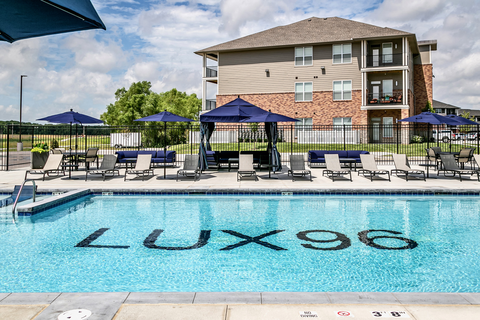 Sparkling Pool at The Apartments at Lux 96 in Papillion, NE