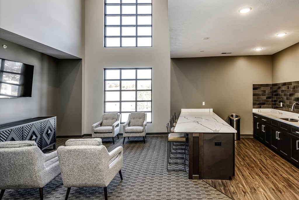 Lounge at the Apartments at Lux 96 in Papillion