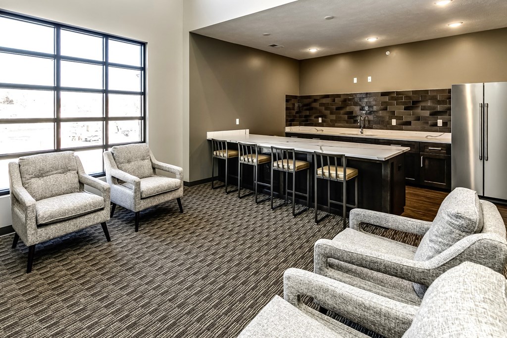 Lounge at the Apartments at Lux 96 in Papillion