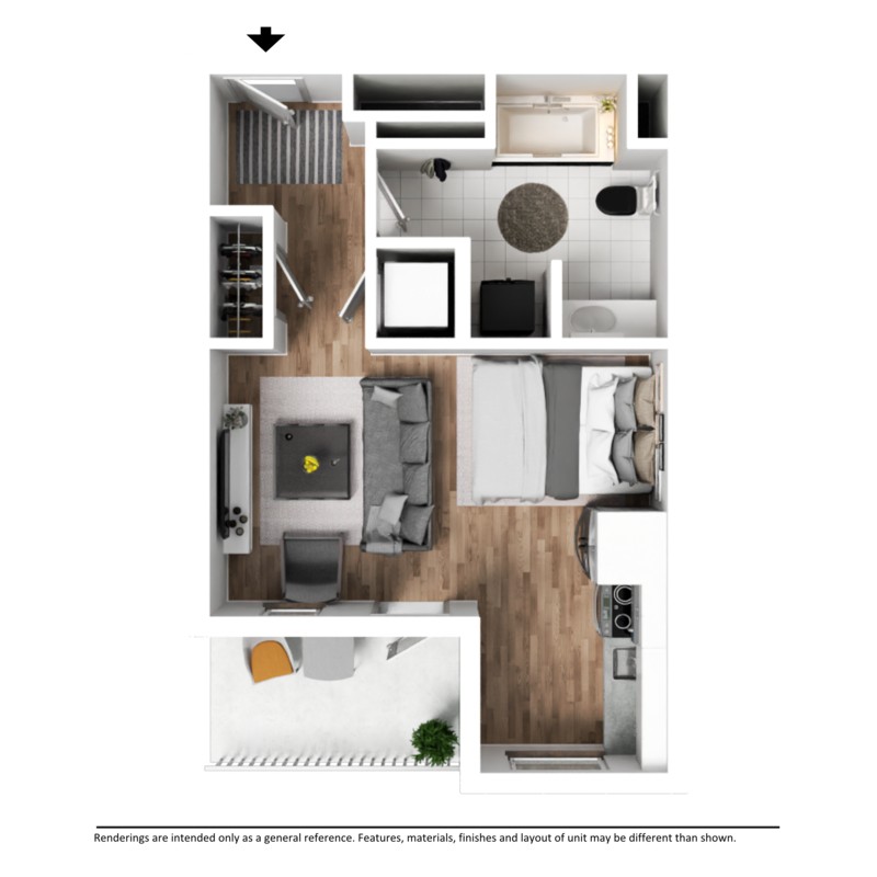 Luxury Apartment - Meriwether floorplan