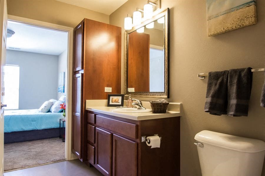 a bathroom with a toilet and a sink and a mirror