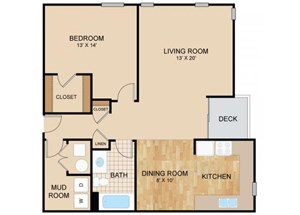 Floorplan Photos Gallery 1 Bed 1 Bath Floor Plan at Briar Hills, Omaha, NE