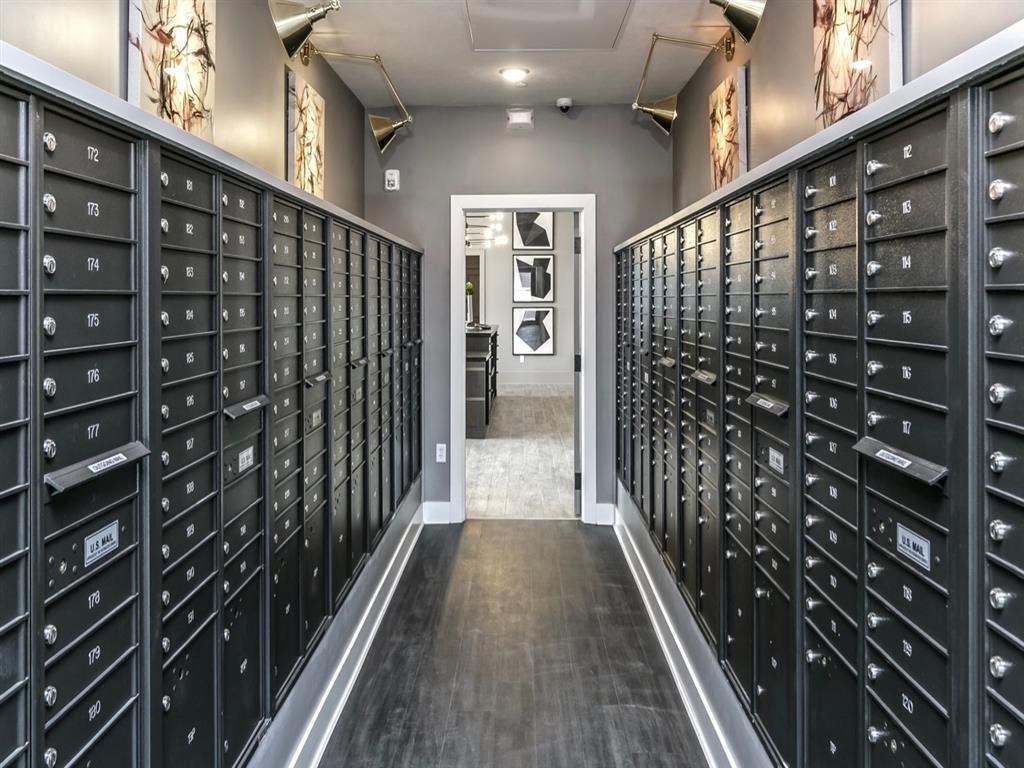 a large storage room filled with hundreds of lockers