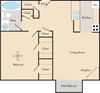 1 Bed / 1 Bath A1