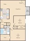 2 Bed / 1 Bath B2