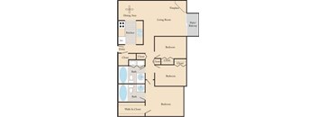 3 Bed, 2 Bath C1