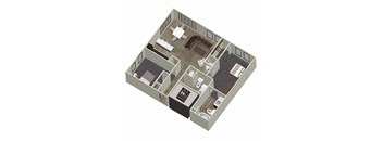 2 Bedroom, 2 Bathroom W