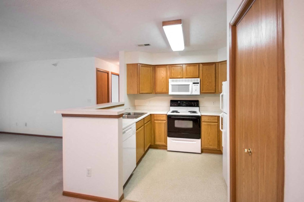 One and two-bedroom apartment homes at Northridge Apartments in Gretna, NE. Remodeled units available