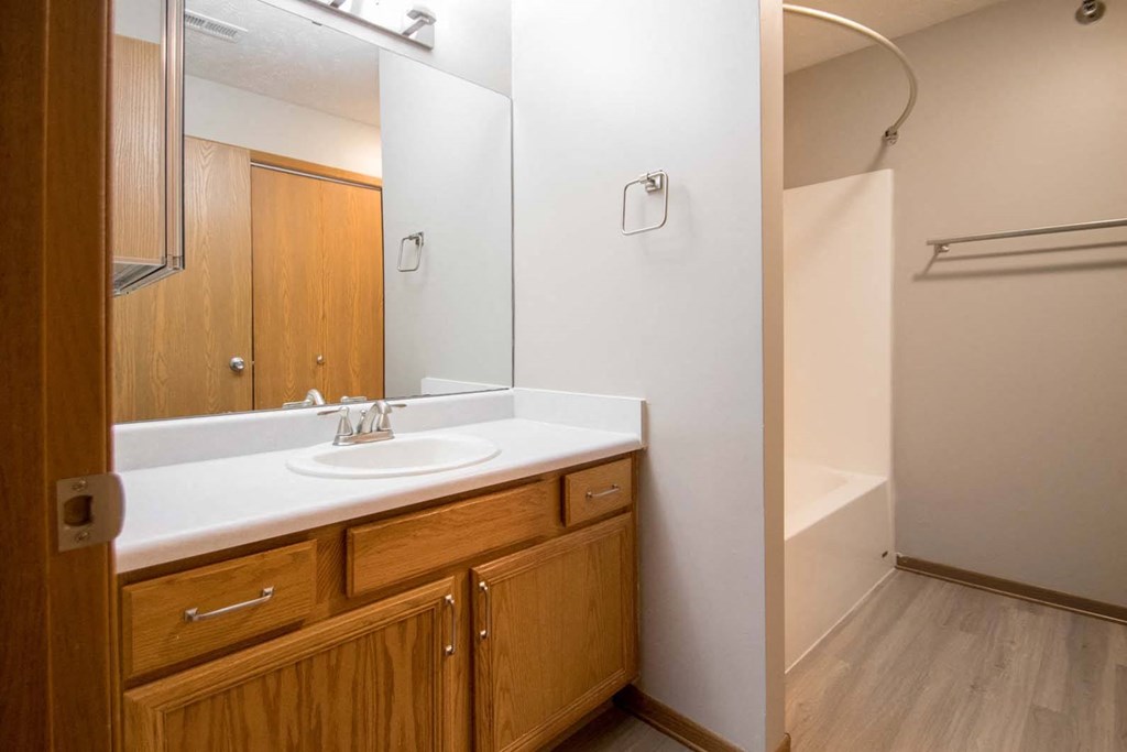 One and two-bedroom apartment homes at Northridge Apartments in Gretna, NE. Remodeled units available