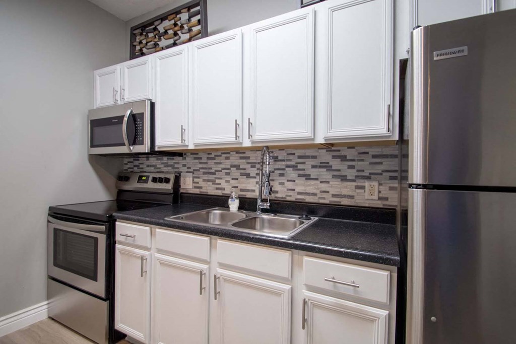 Community clubhouse kitchen at Northridge Apartments in Gretna, NE