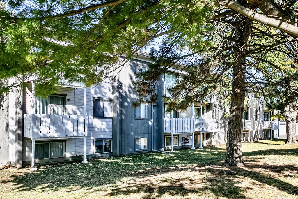 Property Exterior at Old Mill Apartments in Omaha, NE