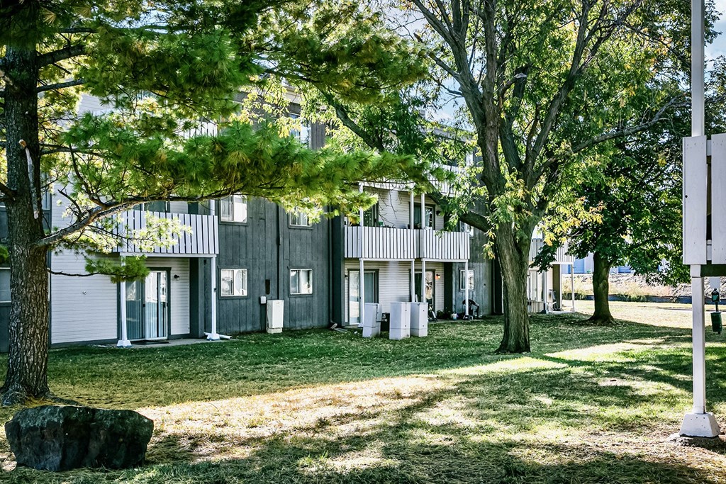 Property Exterior at Old Mill Apartments in Omaha, NE