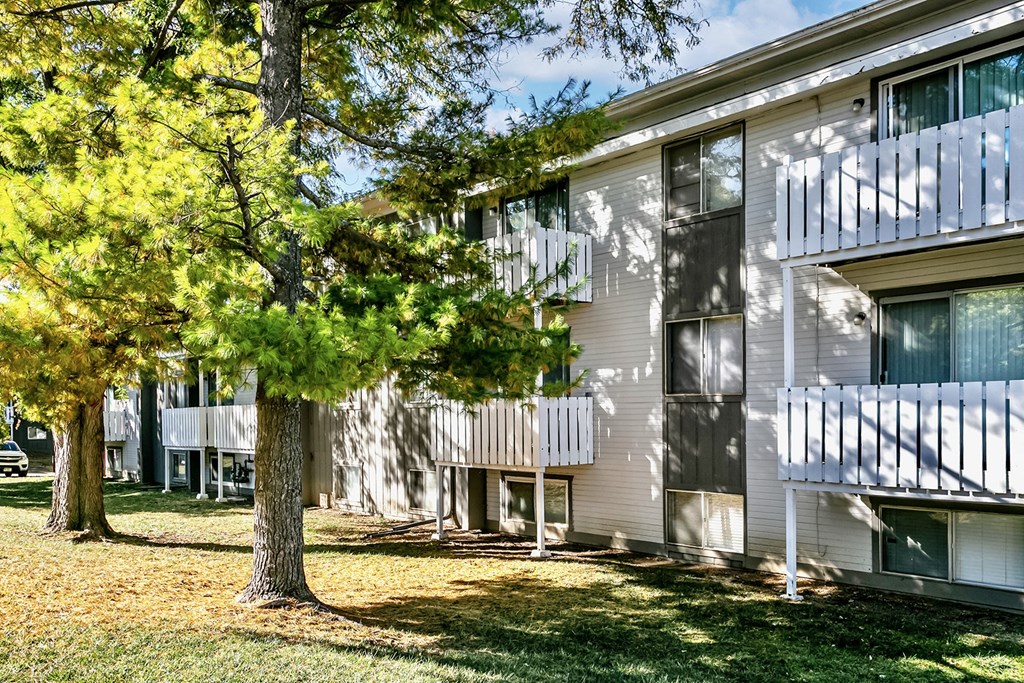 Property Exterior at Old Mill Apartments in Omaha, NE