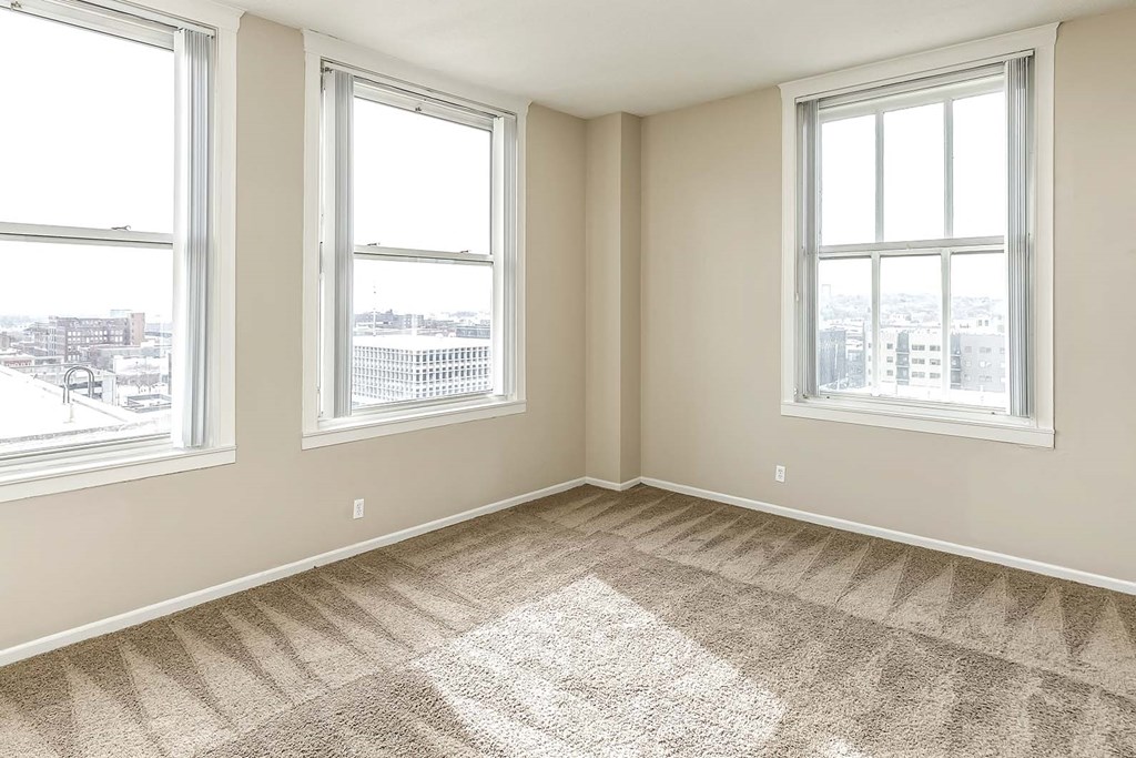 Studio, one and two bedroom apartment homes at Orpheum Tower Apartments in Omaha, NE