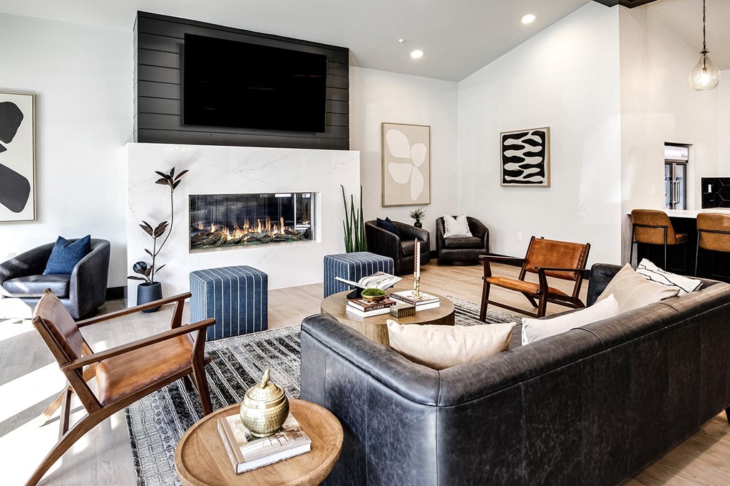 One, two and three-bedroom floor plans featuring two interior design schemes, quartz countertops, tile backsplash, stainless steel appliances, backlit mirrors, high-end finishes and more at 148 Place Apartments in Omaha, NE