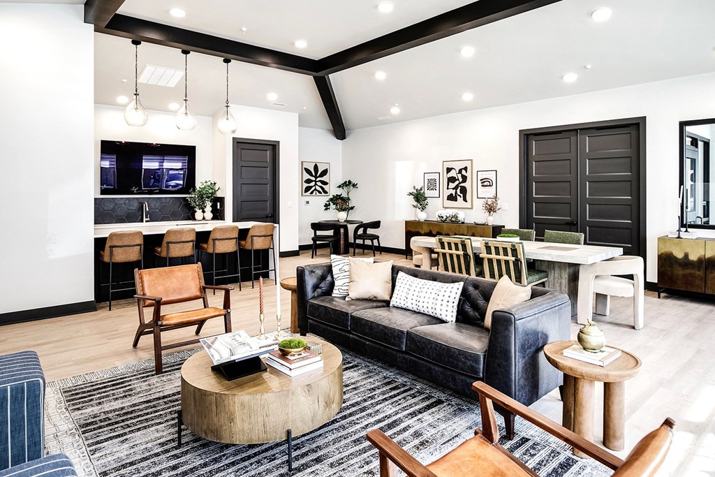 One, two and three-bedroom floor plans featuring two interior design schemes, quartz countertops, tile backsplash, stainless steel appliances, backlit mirrors, high-end finishes and more at 148 Place Apartments in Omaha, NE