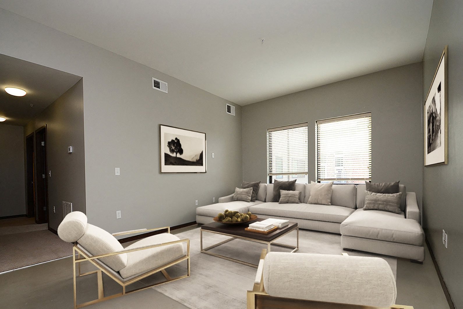 One and two bedroom apartment homes at 1501 Jackson Apartments in Downtown Omaha, NE