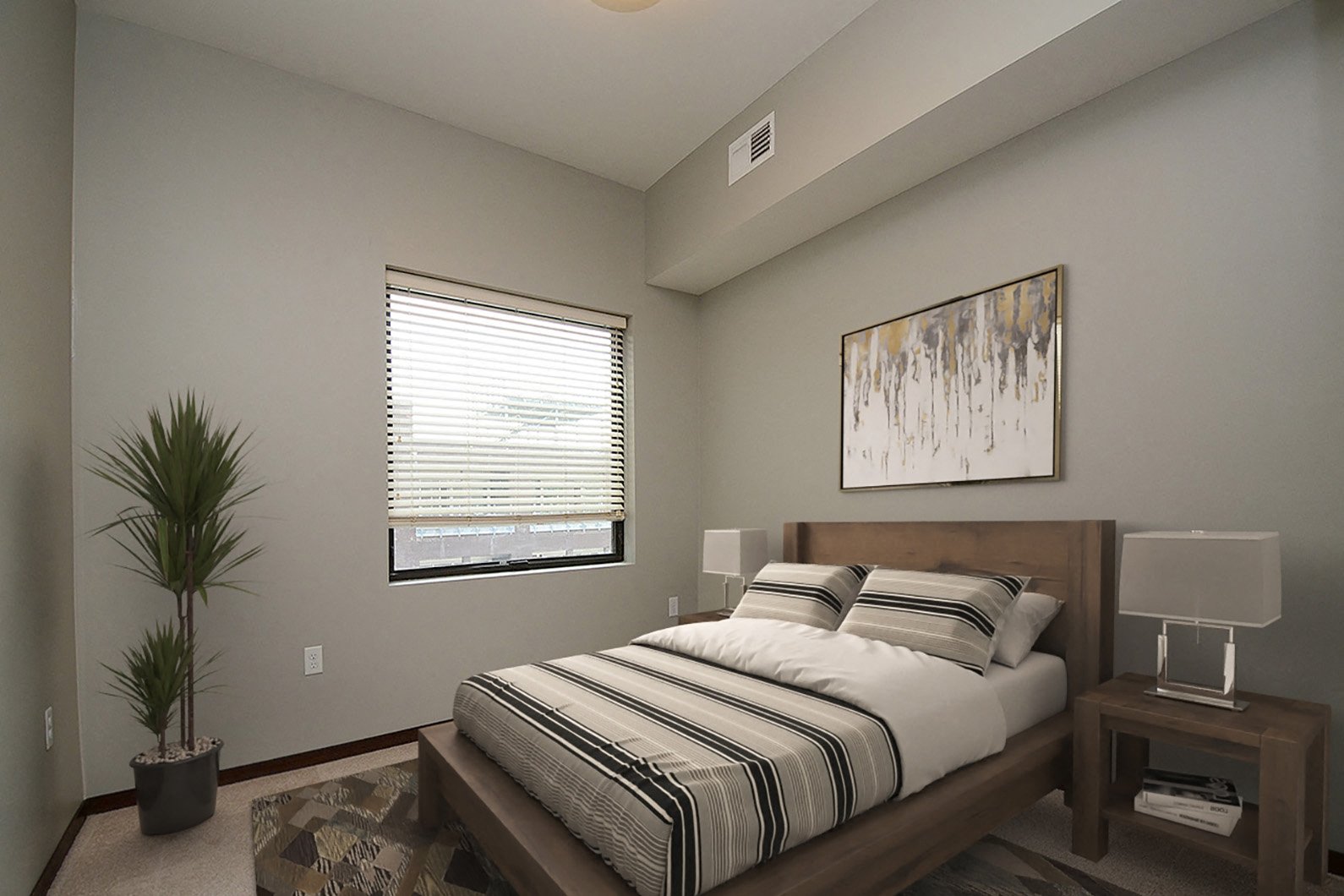 One and two bedroom apartment homes at 1501 Jackson Apartments in Downtown Omaha, NE