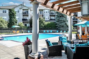 Outdoor Swimming Pool, at Autumn Grove Apartments, Omaha, NE 68135