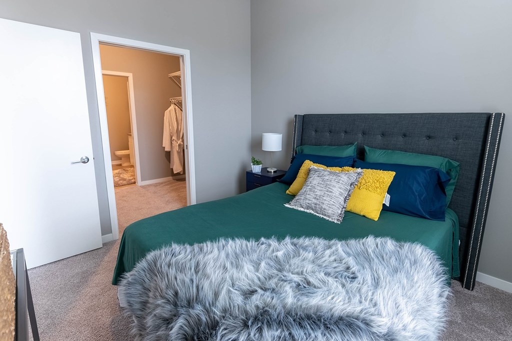 Studio, one, and two-bedroom apartment featuring