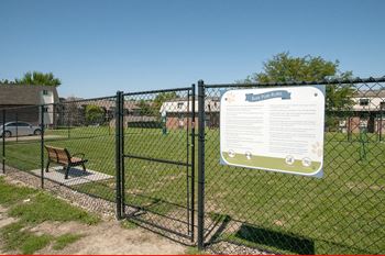 Dog park at Cimarron Hills in Omaha, NE