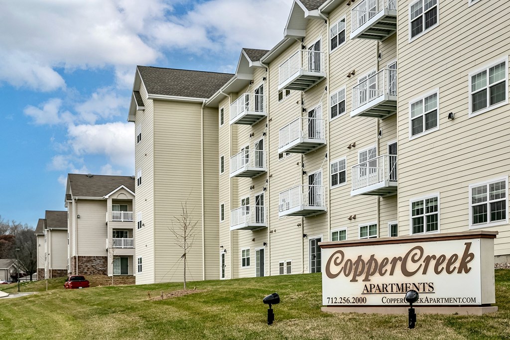 Property Exterior at CopperCreek Apartments in Council Bluffs, IA