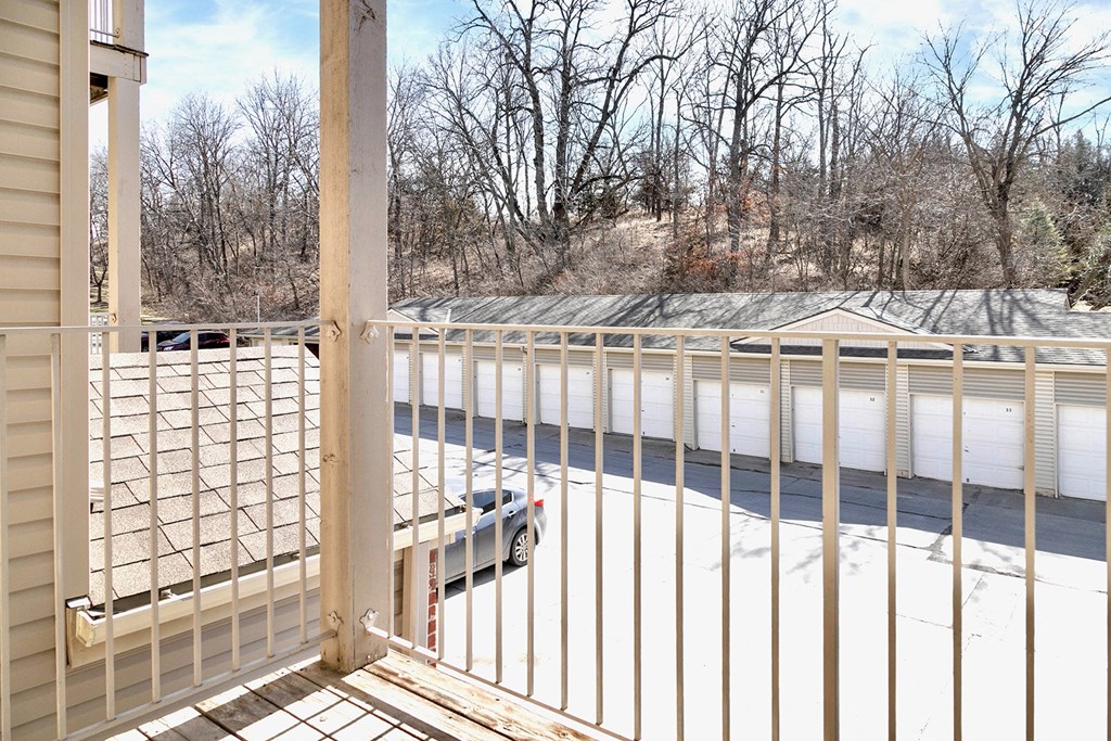 Balcony at Deer Park Apartments in Council Bluffs, IA