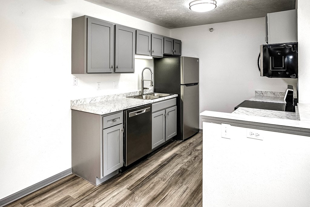Kitchen at Deer Park Apartments in Council Bluffs, IA