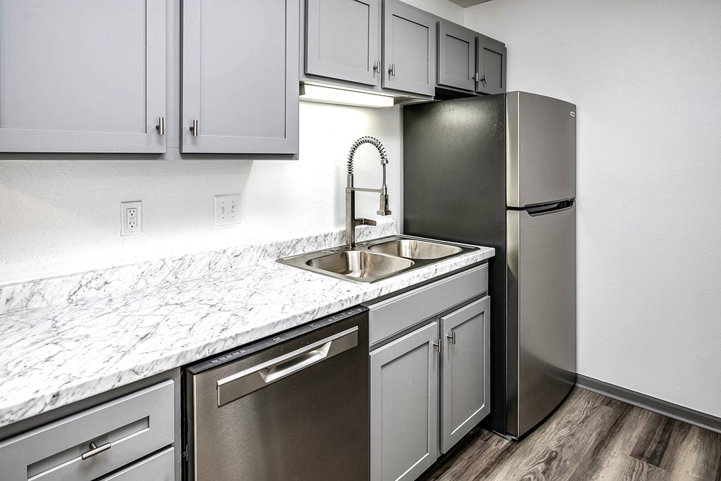 Kitchen  at Deer Park Apartments in Council Bluffs, IA