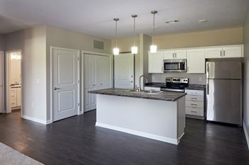 Stainless steel appliances at Deerfields Apartments & Chateaus in Fremont, NE