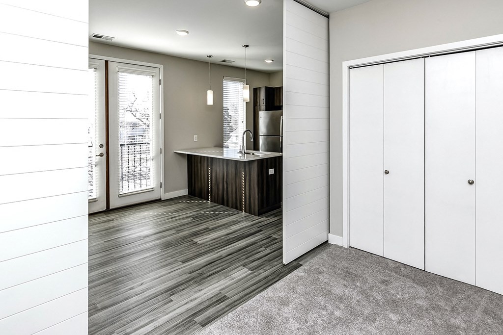 Studio, one and two bedroom apartment homes in the Historic Dundee District of Omaha, NE at Dundee Flats