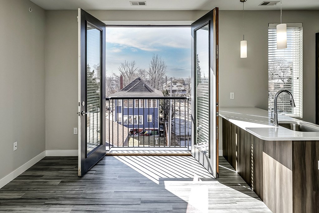 Studio, one and two bedroom apartment homes in the Historic Dundee District of Omaha, NE at Dundee Flats