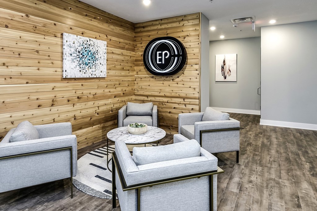 Community clubhouse at Echo Park Apartments in Omaha, NE