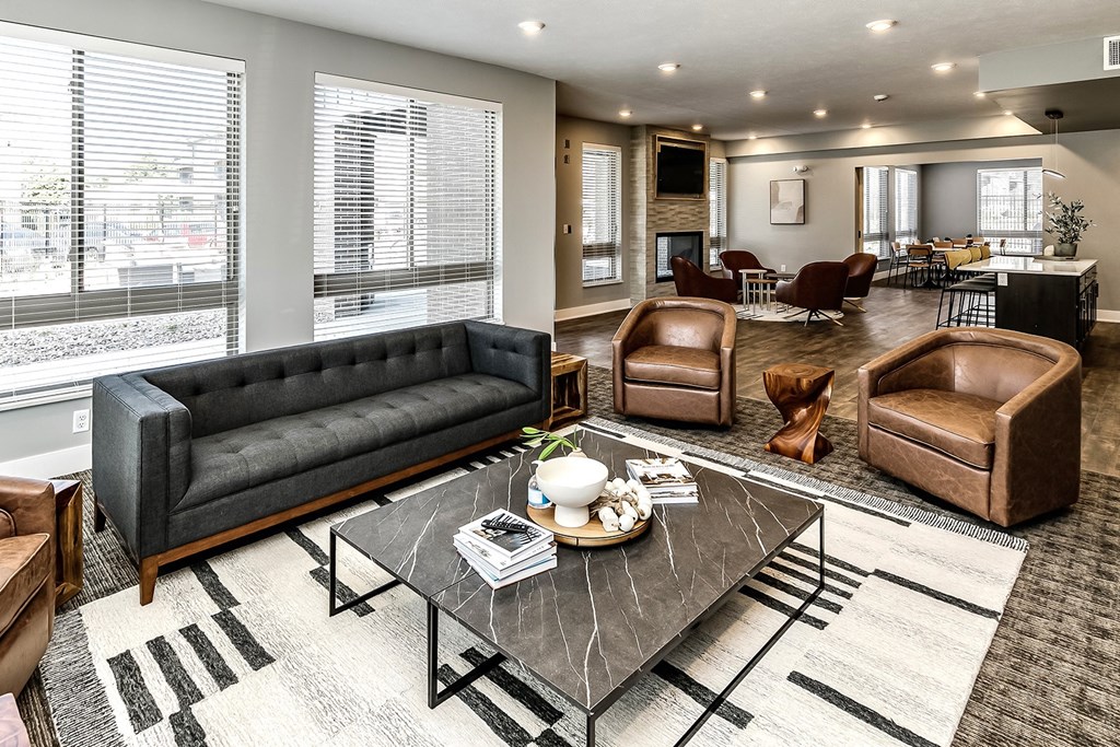 Community clubhouse at Echo Park Apartments in Omaha, NE