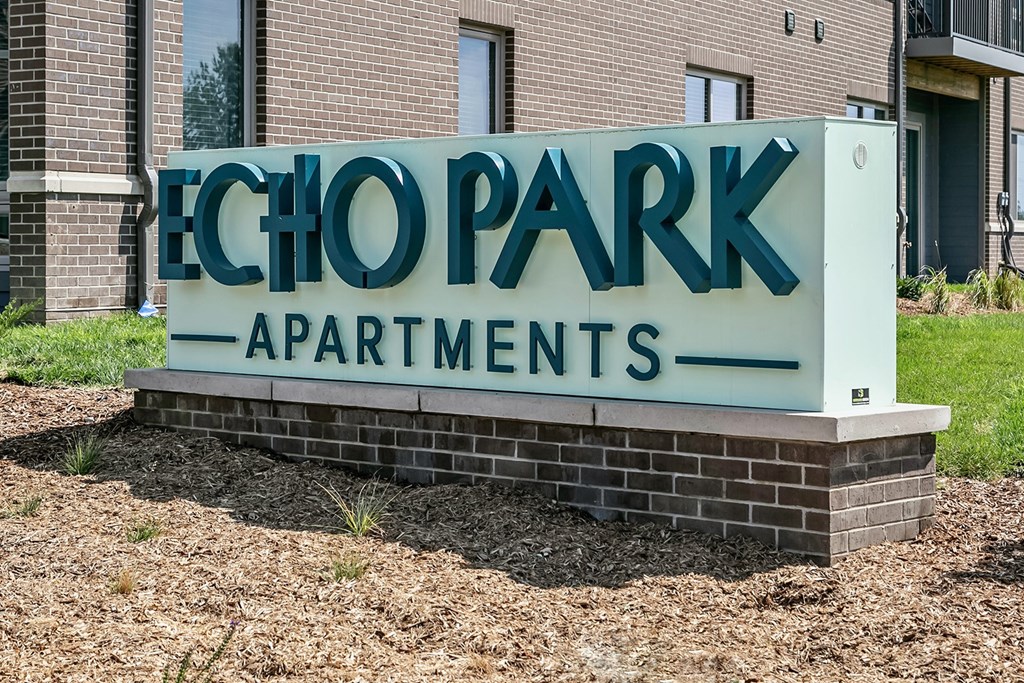 Property Signage at Echo Park in Omaha, NE