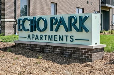 Property Signage at Echo Park in Omaha, NE