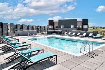 Resort-Style Pool at Edge 204 in West Omaha, NE